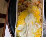 レンジ簡単洋風ニラ玉味オムライス弁当作り方13写真