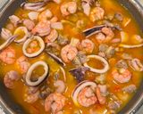簡単なのに絶品★フライパンでシーフードパエリア🥘作り方6写真