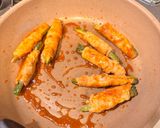 縦切りゴーヤの豚肉巻き☆甘味噌味作り方5写真