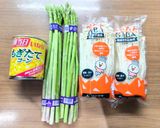 超簡単！エノキとアスパラの炒めマヨ和え作り方1写真