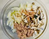 ワンボールレンジ、かぼちゃのツナカレー煮作り方2写真