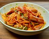 卵焼き器でオムナポリタン♡焼きケチャップ作り方10写真