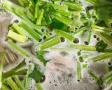 簡単　ほうれん草蕎麦作り方1写真