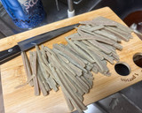 自己流　黒はんぺんと茗荷の和え物作り方2写真