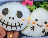 ハロウィン弁当2024　キャラ弁作り方1写真