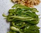 ピーマンのザーサイ炒め作り方1写真