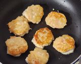 はんぺんとカニかまのふわとろ焼き作り方4写真