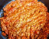 簡単ランチ!ミートソースオムレツパスタ作り方4写真