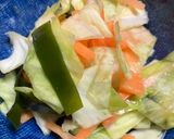 カレーうどんに合うキャベツとにんじんの浅作り方7写真