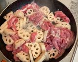 レンコン豚のトマト煮作り方1写真