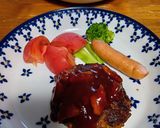 人参多めの米粉入りハンバーグ作り方9写真