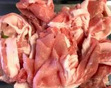 【野菜ソムリエ】京壬生菜と豚肉の温蕎麦作り方2写真