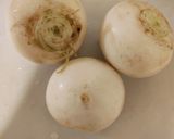 かぶとわかめの豆腐味噌汁作り方1写真