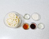 蓮根の大学芋風（ビーガン）作り方1写真