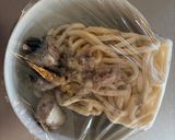 レンジ一発 鯖うどん作り方4写真