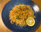 香ばし海老オイルとすだちのあえ麺作り方7写真