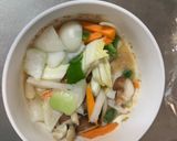 お一人様簡単洋風甘辛オイ梅味豆腐野菜炒め作り方14写真