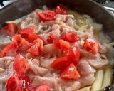 鶏胸肉とマカロニのチーズトマト煮作り方4写真