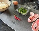 カリカリ豚バラのピリ辛チャーハン作り方1写真