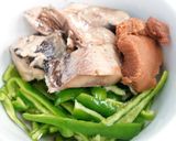 にしん水煮缶でにしんとピーマンの和物作り方2写真