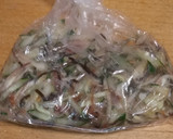 きゅうりと茗荷の梅昆布和え作り方1写真