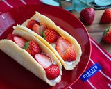 レンジで簡単ふわもちいちごオムレット作り方8写真