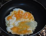 日本蕎麦のベーコンキムチ卵の醤油焼きそば作り方2写真