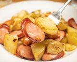 ソーセージとチーズのジャーマンポテト作り方10写真