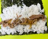手抜焼肉巻き【海苔はビタミンCたっぷり】作り方3写真