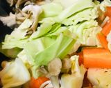 市販皿うどん●鶏肉＆キャベツ多め皿うどん作り方2写真
