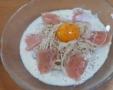 冷製カルボナーラ風そうめん作り方3写真