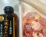 焼肉の生だれ鶏むね肉と長ネギミニチヂミ作り方2写真