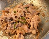 簡単！夏バテ防止！レンコンと豚こま甘酢作り方4写真