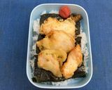 昔ながらの鶏天海苔弁当🍱作り方4写真