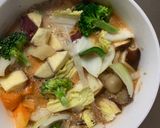 お一人様オム親子丼味根菜たっぷり野菜炒め作り方17写真