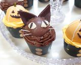 ハロウィン用パンプキンのカップケーキ作り方19写真