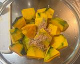 レンチンだけのかぼちゃの煮物作り方1写真