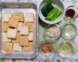 簡単！厚揚げと小松菜の味噌炒め作り方1写真