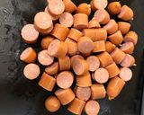山かけウインナー丼作り方1写真