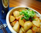 ＊冷凍里芋と焼豚の味しみ煮っころがし＊作り方3写真