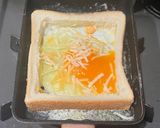 卵焼きパンでつくる卵トースト作り方3写真