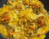 市販のかき揚げで天とじ丼作り方4写真