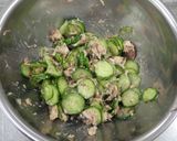 さば缶ときゅうりの甘酢和え作り方3写真