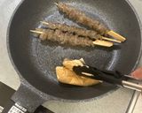 冷凍こんにゃくの鶏皮串風作り方9写真