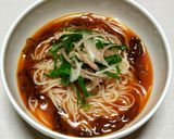 トマトジュースで簡単トマトもずくそうめん作り方3写真