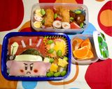 簡単キャラ弁　ソード☆カービィ作り方1写真