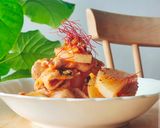 簡単レンジで豚キムチ大根♪夏の煮物♪昼食夕食弁当作り方2写真