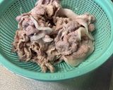 豚しゃぶと菜の花のからし酢味噌和え作り方2写真