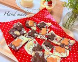 市販のお菓子で簡単マーブル割れチョコ作り方6写真