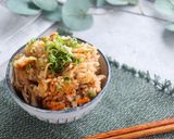 紫もち麦入り鶏とごぼうの腸活炊き込みご飯作り方9写真